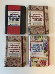 The Personal Internet Address & Password Logbook Peter Pauper Press Lot Of 4 New