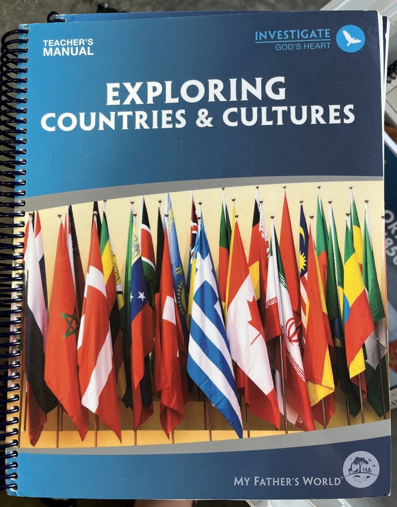 My Father’s World Exploring Countries & Cultures Teacher’s Manual Homeschool EUC