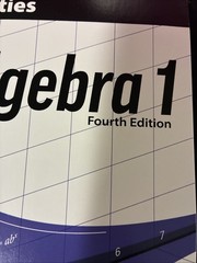 BJU Algebra 1 Student Activities – Student Activity Book, 4th Edition, LIKE NEW!