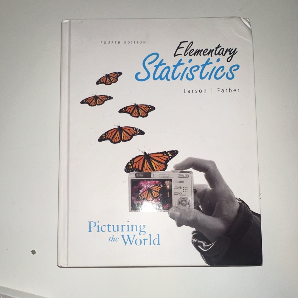 Elementary Statistics: Picturing the World 4th Ed HC Larson Farber 2009 CD-ROM