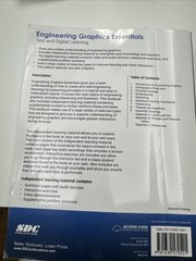 Engineering Graphics Essentials College Textbook Fifth Edition EUC