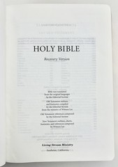 HOLY BIBLE: RECOVERY VERSION By Living Stream Ministry – First Edition 2003