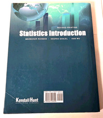 Statistics Introduction – Paperback By RAHMAN MEZBAHUR – GOOD