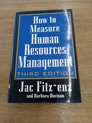 How to Measure Human Resource Management by Jac Fitz-enz (2002, Hardcover)