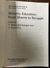 Minority Education : from Shame to Struggle : Multilingual Matters – Paperback