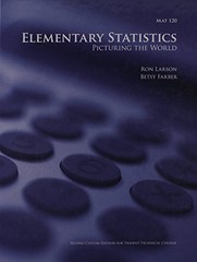 ELEMENTARY STATISTICS PICTURING THE WORLD By Larson & Betsy Farber – Hardcover