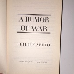 Philip Caputo A Rumor of War 40th Anniversary Edition 2017 Picador PB