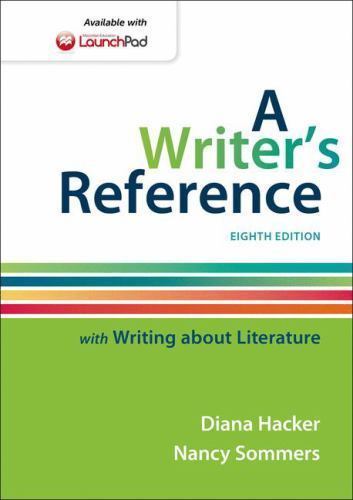 A Writer’s Reference With Writing About Literature