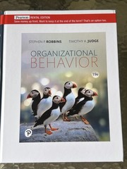Excellent! Pearson ORGANIZATIONAL BEHAVIOR 19e *Rental Ediiton* HARDBACK