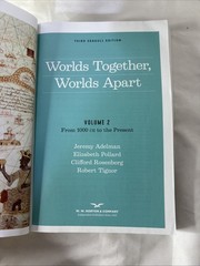 Worlds Together, Worlds Apart Vol 2 From 1000 CE To Present 2021 PB Adelman