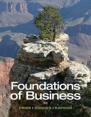 Foundations of Business – Standalone book – paperback, 1285193946, Pride