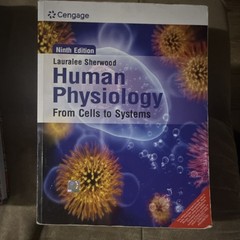 Cengage Human Physiology: From Cells to Systems 9th Ed Paperback 2016 Sherwood