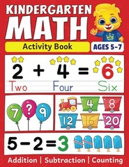 Kindergarten Math Activity Book: Addition, Subtraction, Learn to Count,…