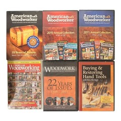 Woodworking Magazine Archive CD-ROM & DVD Lot American Woodworker Hand Tools