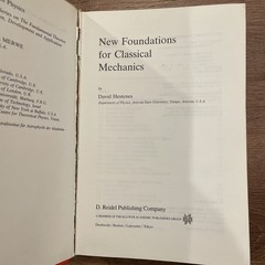 New Foundations for Classical Mechanics Hestenes 1st HC Fundamental Physics