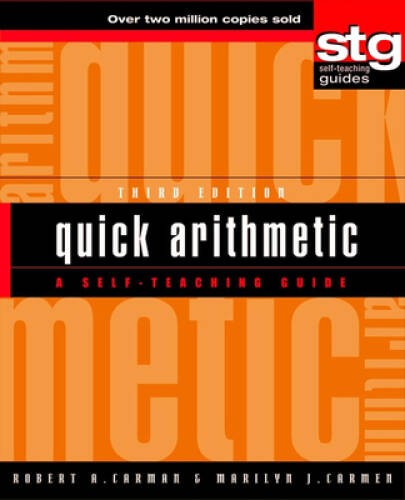 Quick Arithmetic: A Self-Teaching Guide (Wiley Self-Tea – ACCEPTABLE