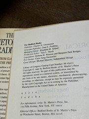 ESSENTIAL SCHOLARLY HC: The Rhetorical Tradition (St. Martin’s Press, 1990) 4th