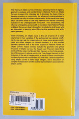 Silverman Tate Rational Points Elliptic Curves 1992 Springer HC NEW 1st Ed 3rd
