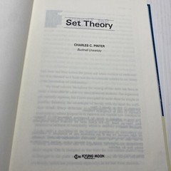 Set Theory Charles C Pinter 1971- 2002 Print