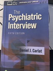 Psychiatric Interview by Daniel J. CARLAT (2023, Trade Paperback)