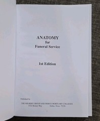 Wilbert Group Anatomy for Funeral Service 1st Edition Hardcover Book