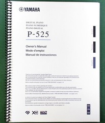 Yamaha P-525 Owner’s Manual: 128 Pages & Protective Covers!