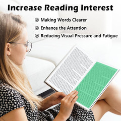14 Pieces 11IN x 8.5IN Colored Overlays for Dyslexia, Dyslexia Reading Sheets, C