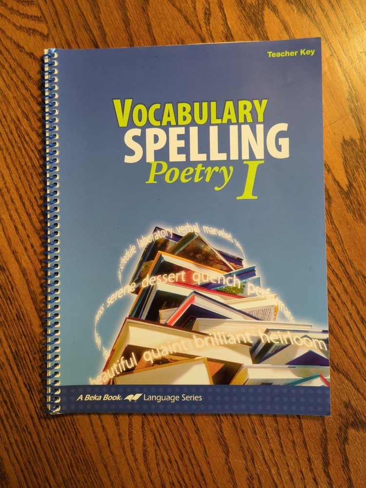 Abeka Vocabulary Spelling Poetry I Teacher Key
