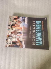 Nonprofit Management Michael J. Worth Textbook Principles Practice 6th Edition