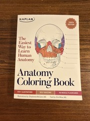 Anatomy Coloring Book by Eric Wise (Kaplan 2024) 10th Edition PB