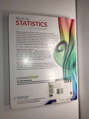 Mind on Statistics by Robert F. Heckard and Jessica M. Utts 2011, Hardcover Book