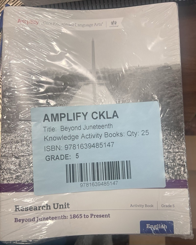 Amplify CKLA , Beyond Juneteenth, Qty 25, Knowledge Activity Books, Grade 5