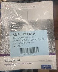 Amplify CKLA , Beyond Juneteenth, Qty 25, Knowledge Activity Books, Grade 5