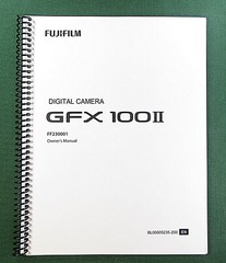 FujiFilm GFX 100II Instruction Manual: 500 Pages Full Color & Protective Covers