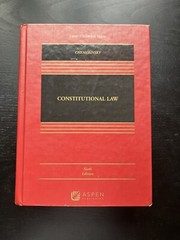 Constitutional Law by Erwin Chemerinsky Sixth Edition, 2020 Hardcover