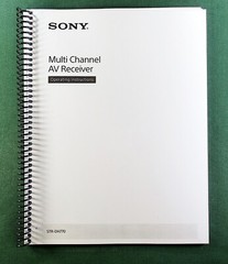 Sony STR-DH770 Instruction Manual: 44 Pages & Protective Covers!
