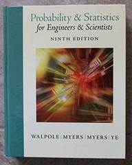 Probability and Statistics for – Hardcover, by Walpole Ronald E.; – Very Good
