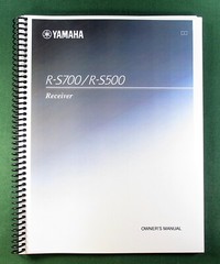 Yamaha R-S700 / R-S500 Instruction Manual: 71 Pages & Protective Covers!