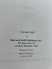 Science 6th grade Curriculum – Student Textbook + Teacher’s Key, Rod & Staff