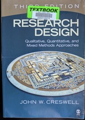 Research Design, 3rd Edition, Paperback, John W. Creswell (Free Shipping)