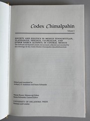 CODEX CHIMALPAHIN – VOLUME 1 -1997- HARDBACK BOOK