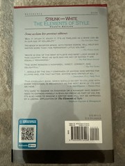 Elements of Style by E. White, William Strunk and William Strunk Jr. (1999,…