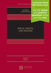 Wills, Trusts, and Estates, – Hardcover, by Robert H Sitkoff; – Acceptable q