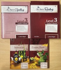 Lot 4 All About Reading Spelling Level 3 Teacher’s Manuals Readers 1-2 Color B+W