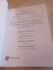 Student Solutions Manual for Basic Business Statistics : Concepts and…