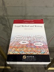 Aspen Coursebook Ser.: Legal Method and Writing I by Kimberly Y. W. Holst and…