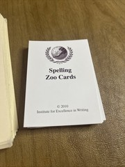 IEW Phonetic Zoo Lesson Cards & Spelling Cards Homeschool Lists