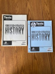 Bob Jones University BJU United States History Set with Tests and Answer Key
