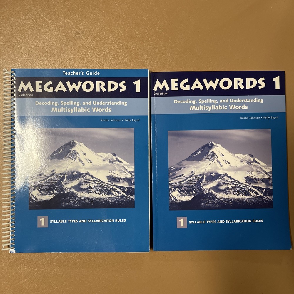 Megawords 1 Teacher’s Guide 2nd Edition Decoding Spelling Spiral Bound(2book)