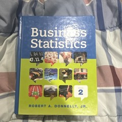 Pearson Business Statistics 2nd Edition Robert A. Donnelly Jr. Hardcover